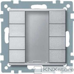 Schneider Electric Merten KNX - System M - tlač. panel 4-násobný plus - aluminium