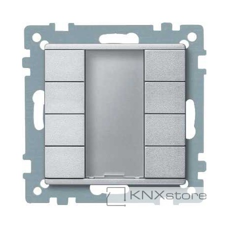 Schneider Electric Merten KNX - System M - tlač. panel 4-násobný plus - aluminium