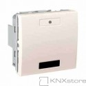Schneider Electric KNX Unica multifunkční tlačítko 1-nás. s IČ přijímačem, marfil