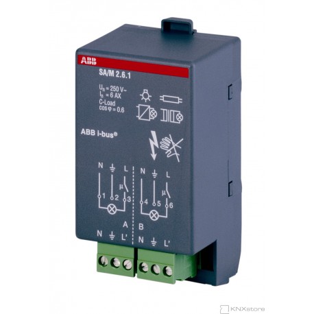 ABB - SA/M2.6.1 Modul binárního výstupu, 2-násobný, 6 A