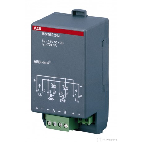 ES/M2.24.1 Modul elektronického spínacího akčního členu, 2-násobný, 24 V DC