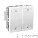Schneider Electric KNX Unica multifunkční tlačítko 2-nás., polar