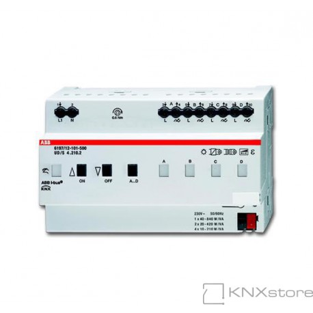 ABB KNX Stmívací akční člen 4x 210 až 1x 840 W/V·A