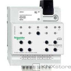 Schneider Electric KNX spínací akční člen REG-K/8x230/10+manuální režim