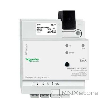 KNX univerzální stmívací akční člen REG-K/230/1000W