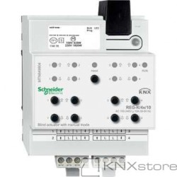 Schneider Electric KNX žaluziový akční člen REG-K/4x/10+manuální režim