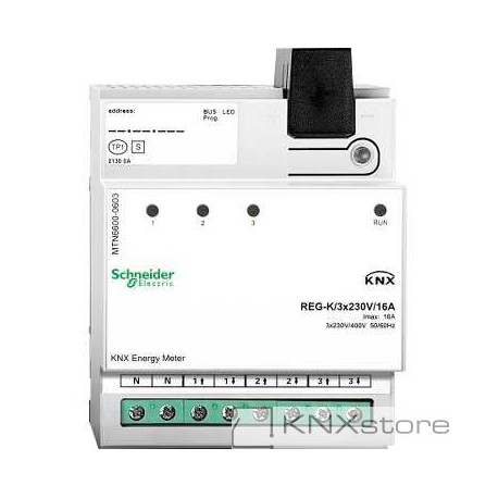 KNX Elektroměr REG-K/3x230V/16A