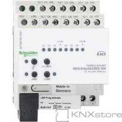 Schneider Electric KNX akční člen topení REG-K/6x24/230/0,16A