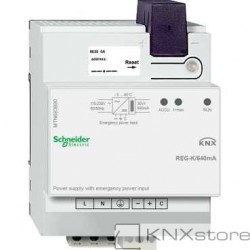 Schneider Electric KNX napájecí zdroj REG-K/640 mA se vstupem pro záložní napájení