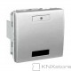 KNX Unica TOP multifunkční tlačítko 1-nás. s IČ přijímačem, aluminium