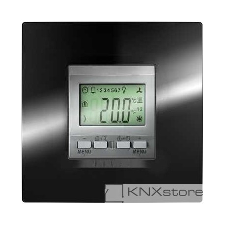 Schneider Electric KNX Unica TOP regulátor teploty místnosti s displejem, alu
