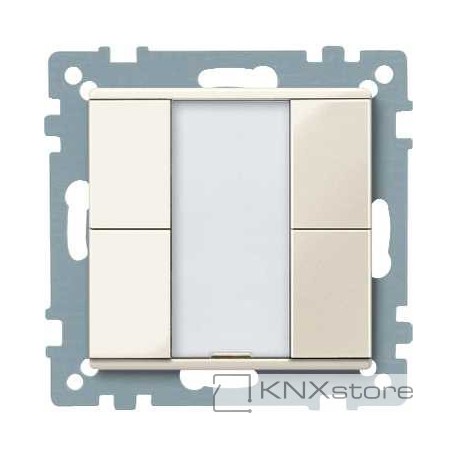 Schneider Electric Merten KNX - System M - tlač. panel 2-násobný plus - white cream