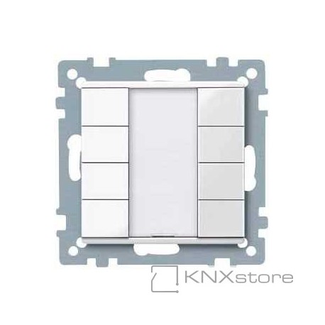 Schneider Electric Merten KNX - System M - tlač. panel 4-násobný plus - polar wh.