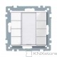 Schneider Electric Merten KNX - System M - tlač. panel 4-násobný plus - white cream