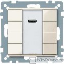 Schneider Electric Merten KNX - System M - tlač. panel 4-násobný plus + IČ přijímač - white cream