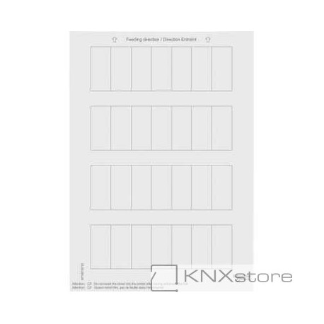 Schneider Electric Merten KNX - System M - archy štítků pro tlačítkové panely - polar white