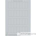 Schneider Electric Merten KNX - System M - archy štítků pro tlačítkové panely - silver