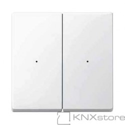 Schneider Electric Merten KNX - System M - kryty pro 2-násobný tlač. modul - polar wh.