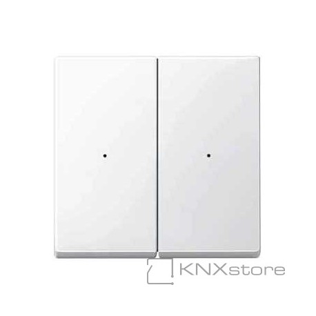 Schneider Electric Merten KNX - System M - kryty pro 2-násobný tlač. modul - polar wh.