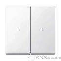 Schneider Electric Merten KNX - System M - kryty pro 2-násobný tlač. modul - polar wh.