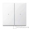 Schneider Electric Merten KNX - System M - kryty pro 2-násobný tlač. modul - polar wh.