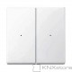 Schneider Electric Kryty pro 2-násobný tlač. modul, White, System M