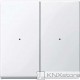 Schneider Electric Kryty pro 2-násobný tlač. modul, White, System M