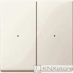 Schneider Electric Kryty pro 2-násobný tlač. modul, White, System M