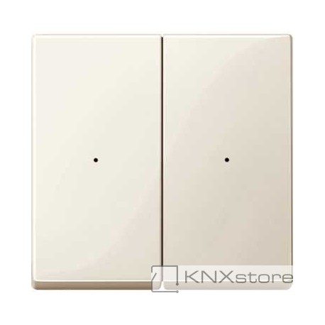 Schneider Electric Kryty pro 2-násobný tlač. modul, White, System M