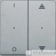 Schneider Electric Merten KNX - System M - kryty pro 2-násobný tlač. modul - 1/0+šipky - polar wh.