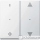 Schneider Electric Merten KNX - System M - kryty pro 2-násobný tlač. modul - 1/0+šipky - active wh.