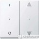 Schneider Electric Merten KNX - System M - kryty pro 2-násobný tlač. modul - 1/0+šipky - white cr