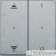 Schneider Electric Merten KNX - System M - kryty pro 2-násobný tlač. modul - šipky+1/0 - active wh.