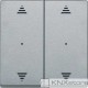 Schneider Electric Merten KNX - System M - kryty pro 2-násobný tlač. modul - 2xšipky - polar wh.