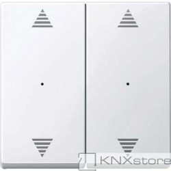 Schneider Electric Merten KNX - System M - kryty pro 2-násobný tlač. modul - 2xšipky - active wh.