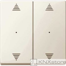 Schneider Electric Merten KNX - System M - kryty pro 2-násobný tlač. modul - 2xšipky - white cream