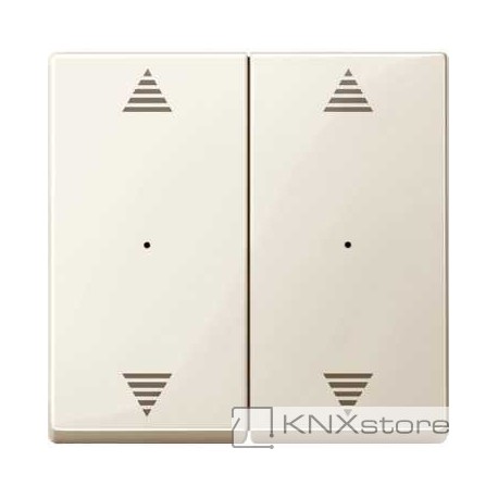 Schneider Electric Merten KNX - System M - kryty pro 2-násobný tlač. modul - 2xšipky - white cream