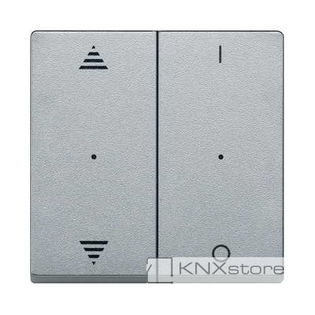 Schneider Electric Merten KNX - System M - kryty pro 2-násobný tlač. modul - šipky+1/0 - aluminium