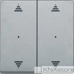 Schneider Electric Merten KNX - System M - kryty pro 2-násobný tlač. modul - 2xšipky - aluminium