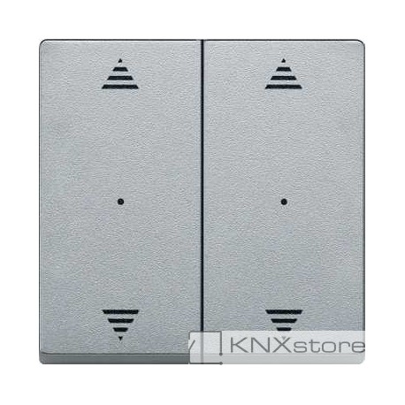 Schneider Electric Merten KNX - System M - kryty pro 2-násobný tlač. modul - 2xšipky - aluminium