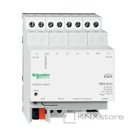 Schneider Electric KNX meteorologická stanice REG-K/4-násobná