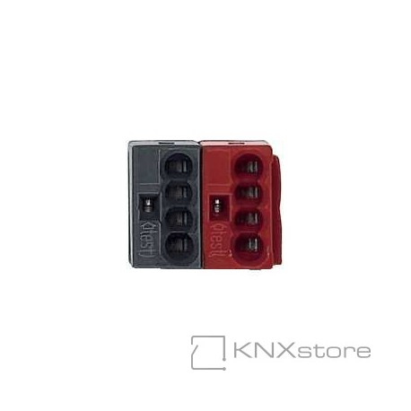 Schneider Electric KNX sběrnicové svorky WAGO, červeno/černé (50 ks)